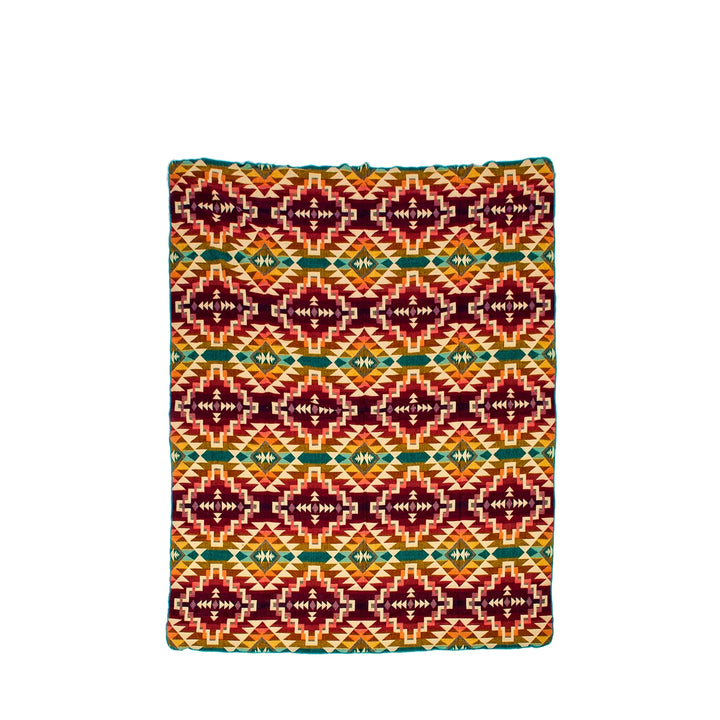 Authentische Alpakadecke Chimborazo – handgewebt in den Anden, 110 x 185 cm - Rosa