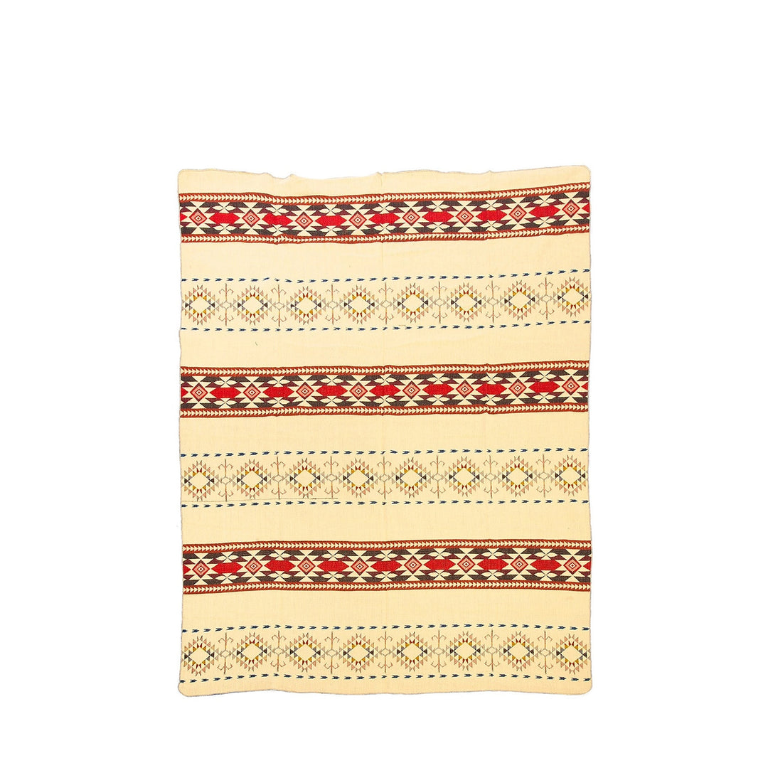 Authentische Alpakadecke Cotopaxi – handgewebt in den Anden, 110 x 185 cm - Mehrfarbig
