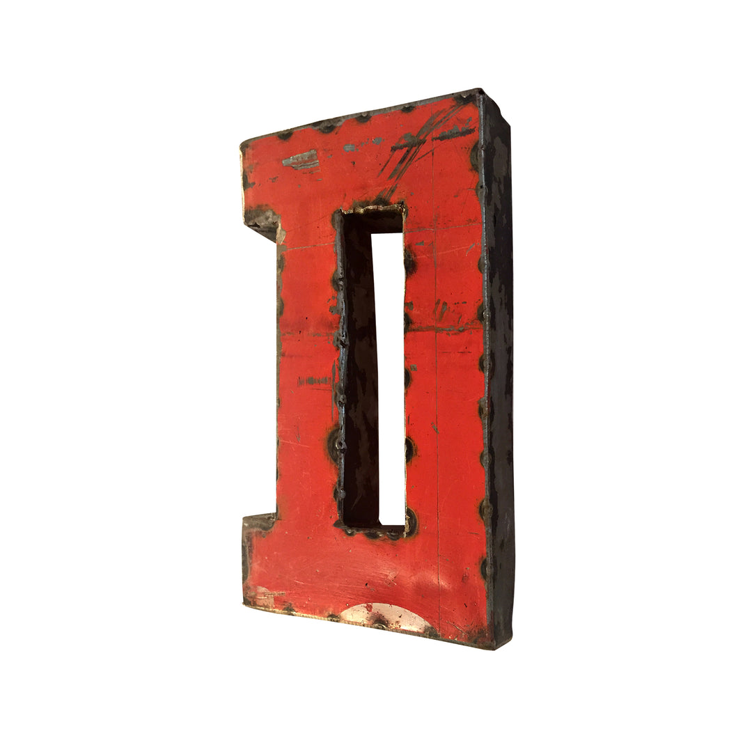 Kleiner Buchstabe aus Upcycled Metall - A bis Z