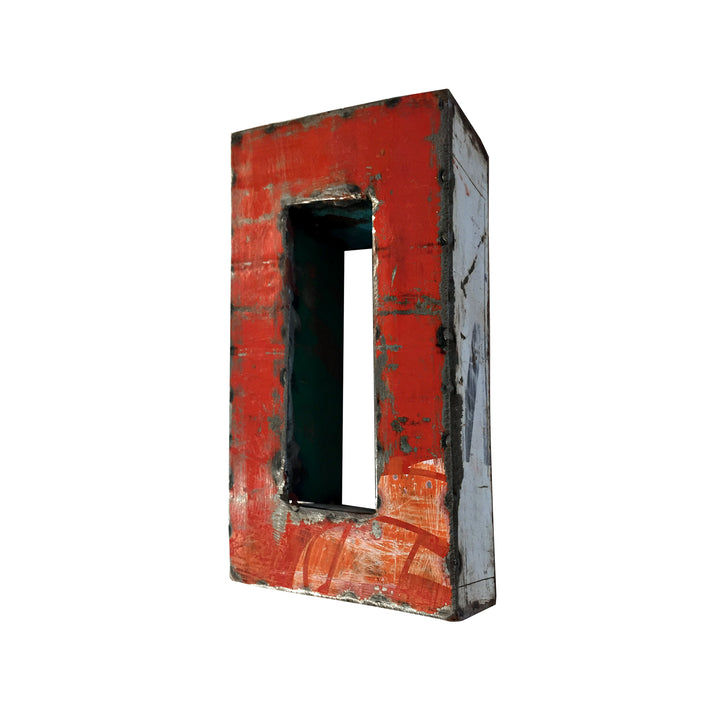 Kleiner Buchstabe aus Upcycled Metall - A bis Z