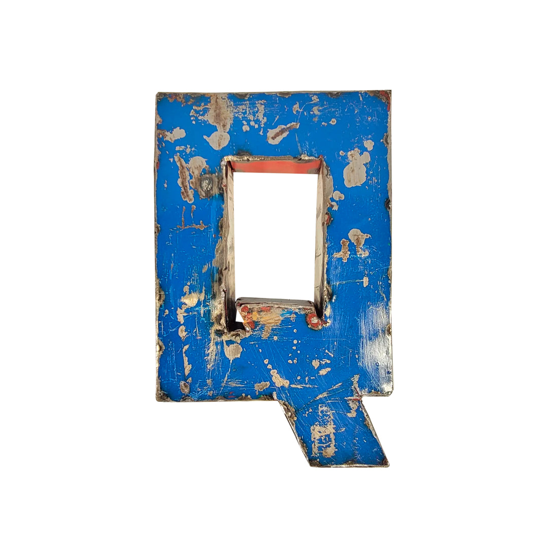 Kleiner Buchstabe aus Upcycled Metall - A bis Z