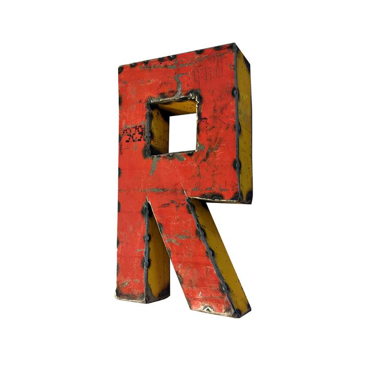 Kleiner Buchstabe aus Upcycled Metall - A bis Z