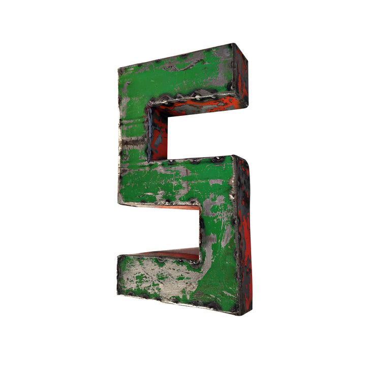 Kleiner Buchstabe aus Upcycled Metall - A bis Z