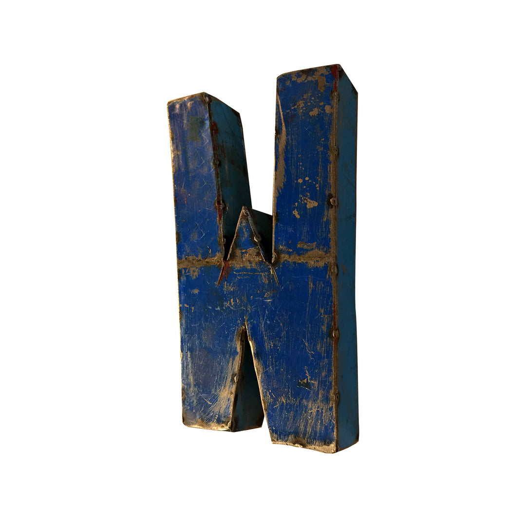 Kleiner Buchstabe aus Upcycled Metall - A bis Z