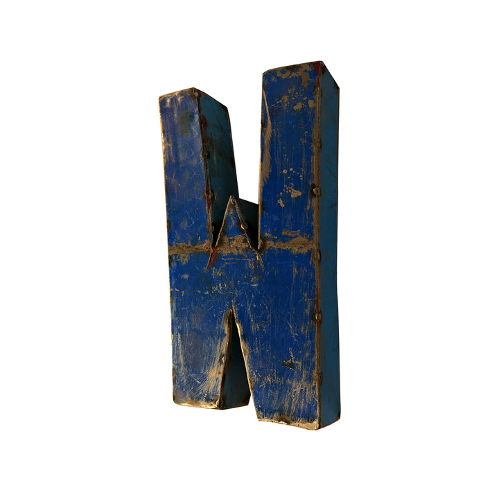 Kleiner Buchstabe aus Upcycled Metall - A bis Z