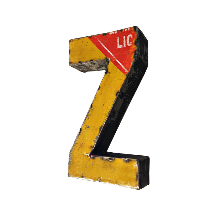 Kleiner Buchstabe aus Upcycled Metall - A bis Z