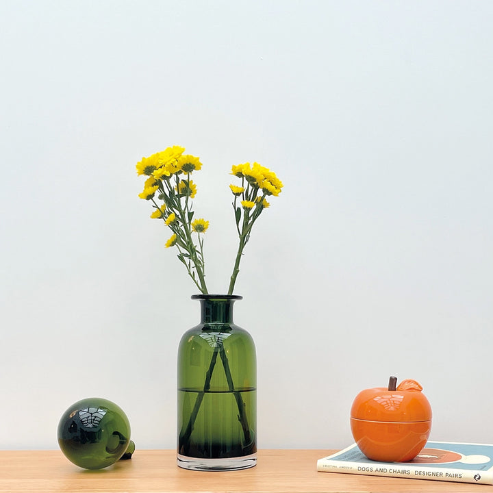 Duftkerze "Salbei" in Apfelform mit Deckel - Farbe Orange