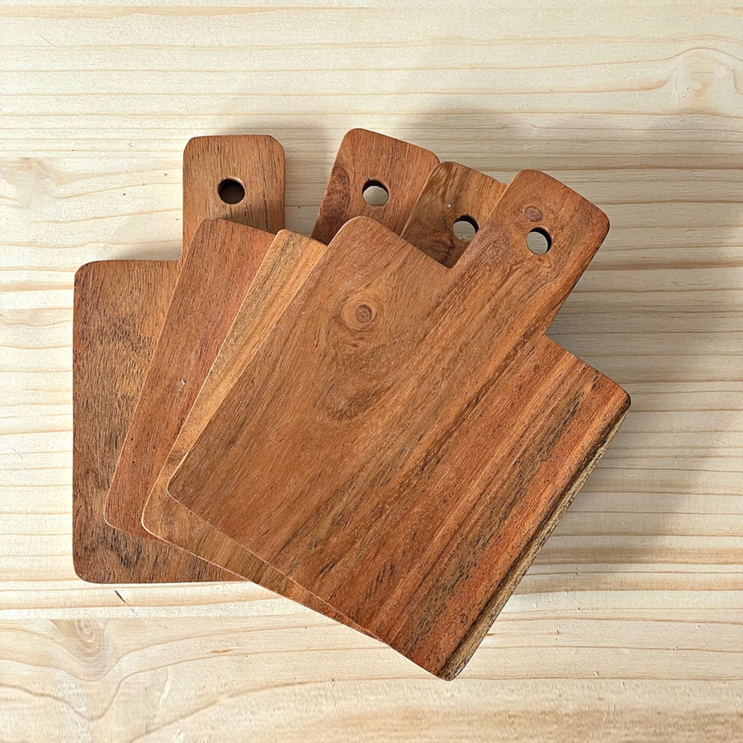 Satz Von 4 Holzbrettchen