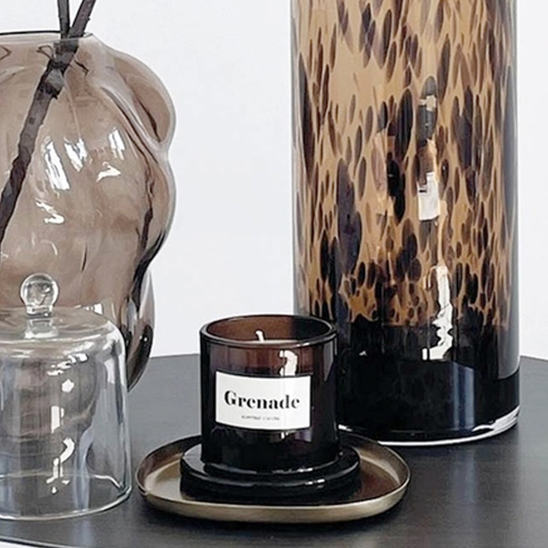 Duftkerze im Glockenglas mit Geschenkverpackung "Erfrischender Granatapfel"