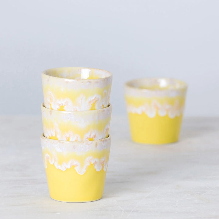 Kaffeetasse "Lungo"  - Gelb