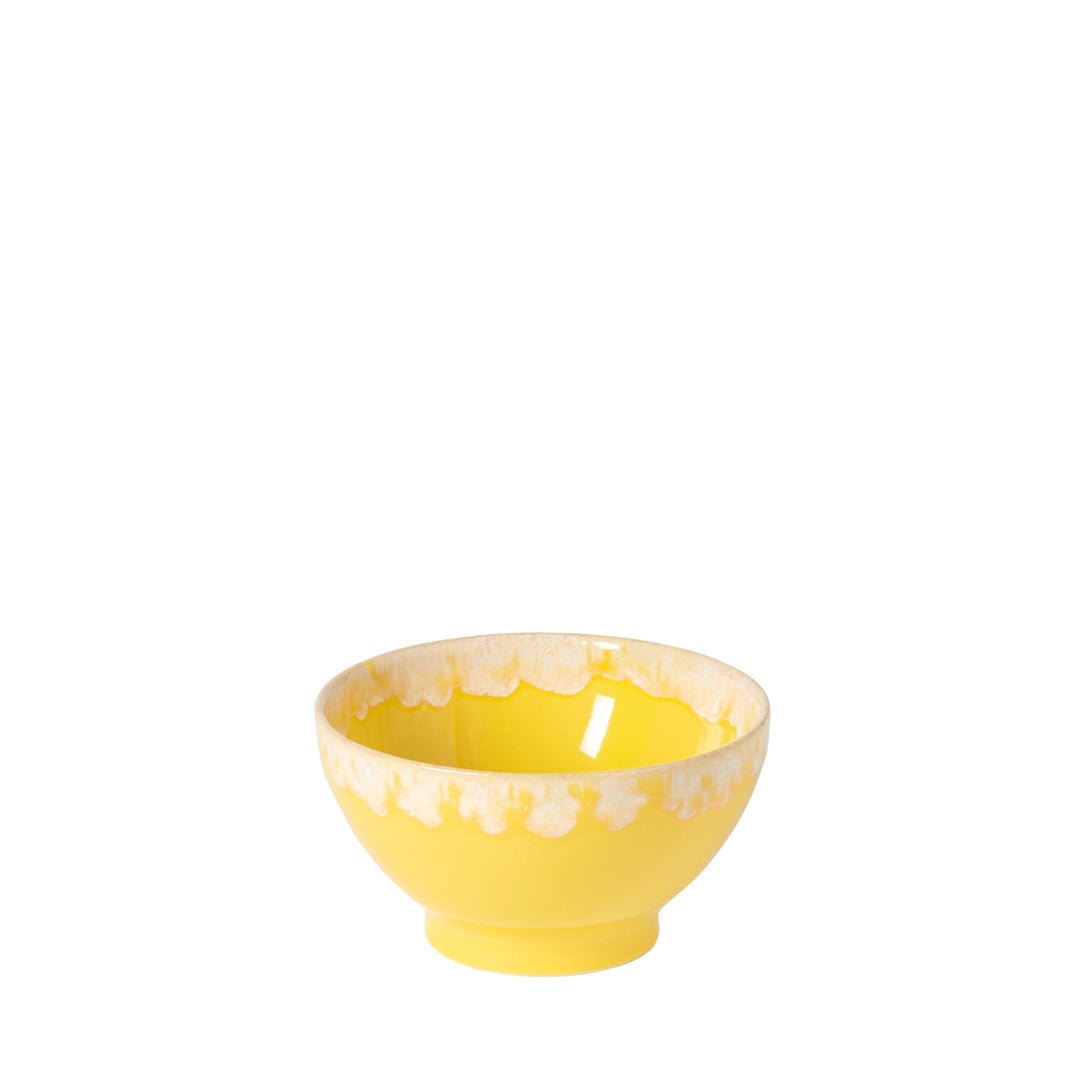 Latte Schalen Geschenkset – 8 Lungo-Becher in einer edlen Holzkiste
  - Gelb