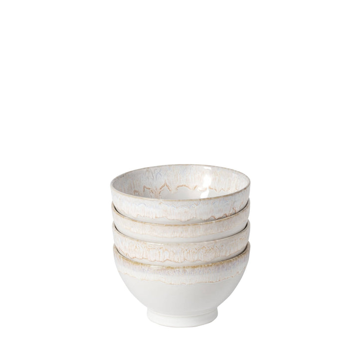 Latte Schalen Geschenkset – 8 Lungo-Becher in einer edlen Holzkiste
  - Grau