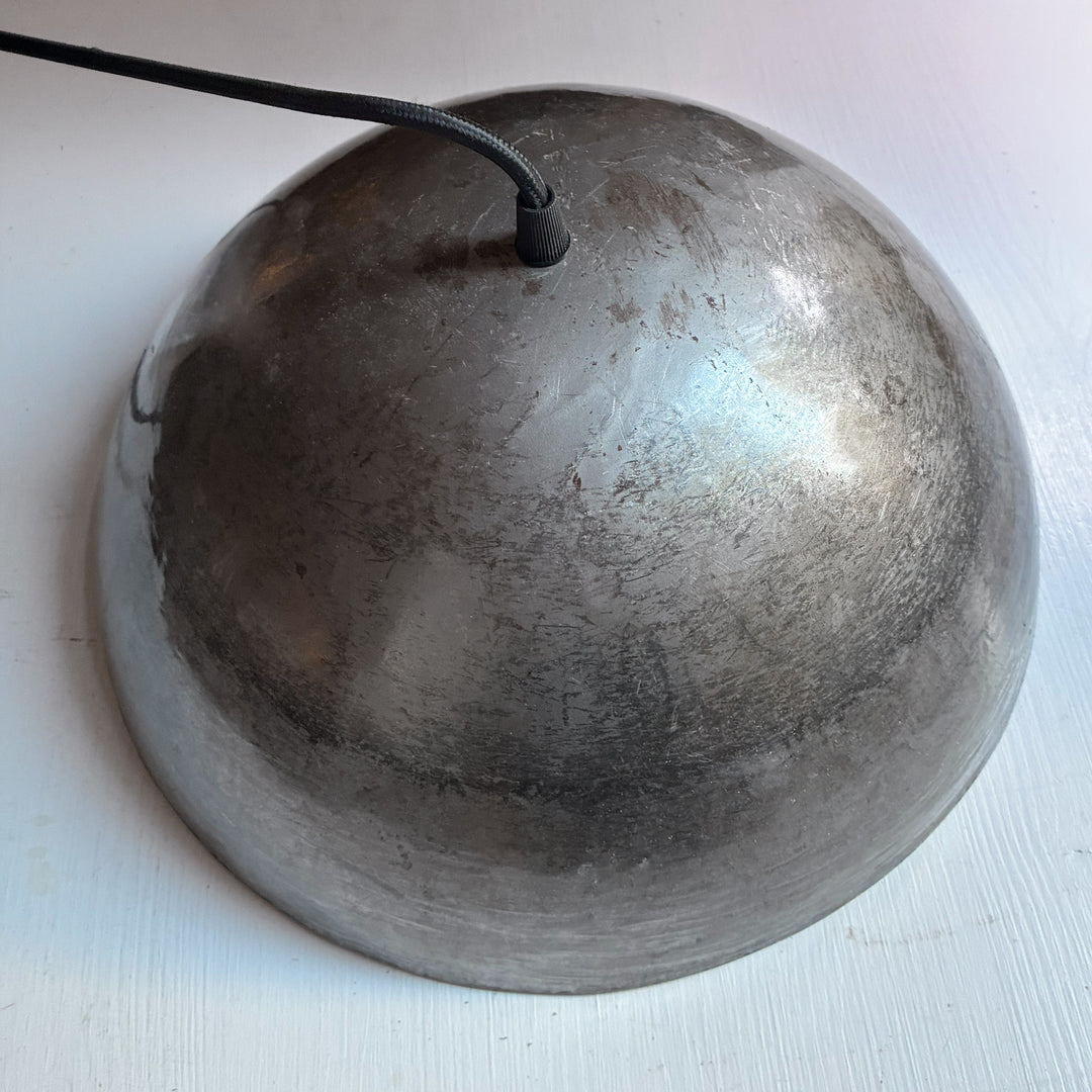 Hängelampe aus wiederverwertetem Metall - Silberfarben