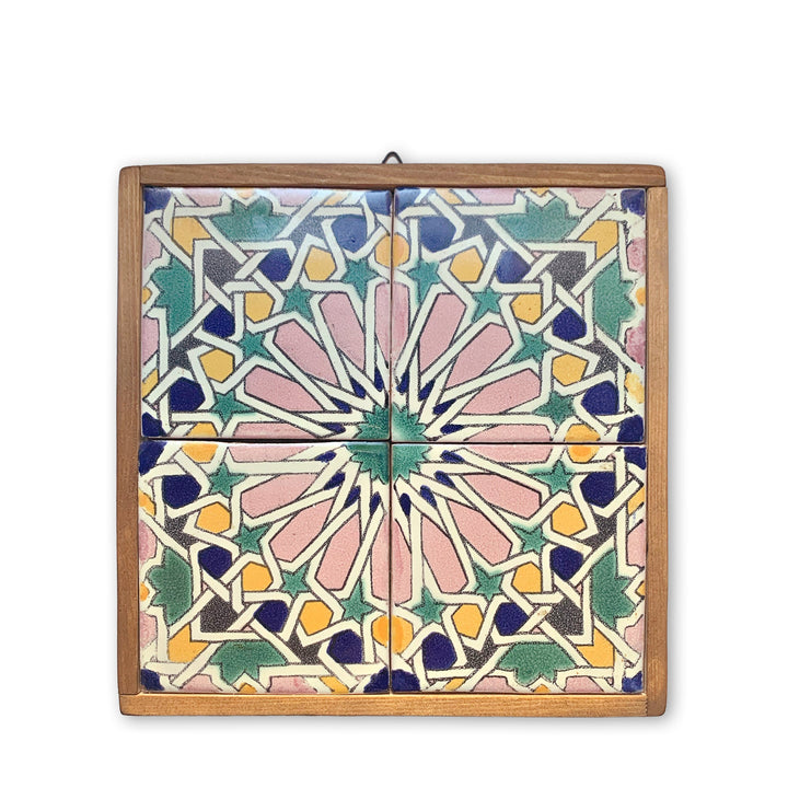 Handgemachter Untersetzer oder Wandschmuck aus mexikanischen Fliesen