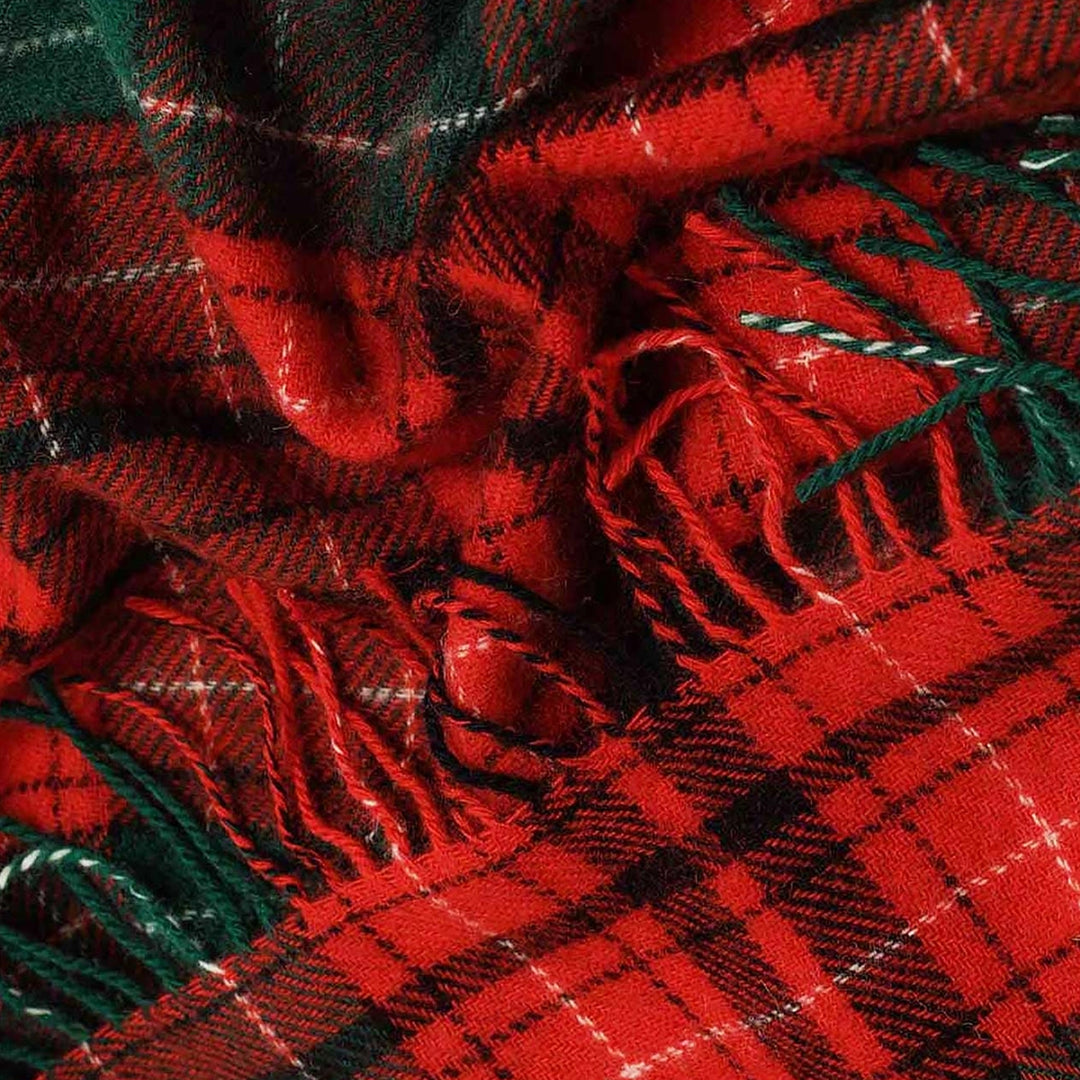 Tartan Noel Überwurf - Rot/ Grün - 200 x 140 cm