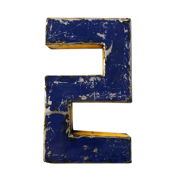 Kleine Zahl aus Upcycled Metall - 0 bis 9