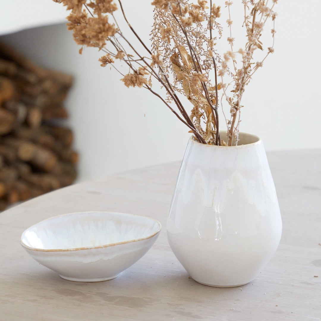 Ovalvase Brisa - Weiß