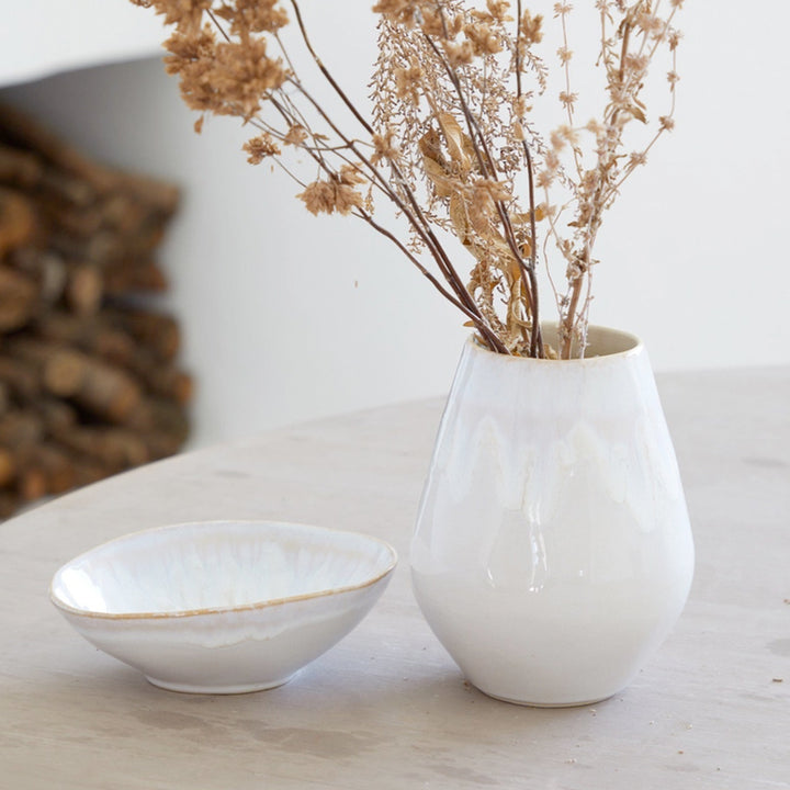 Ovalvase Brisa - Weiß