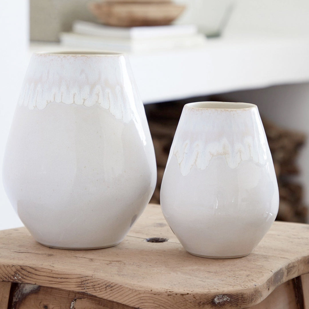 Ovalvase Brisa - Weiß