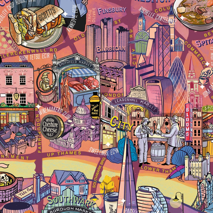 Puzzle-Detailansicht von The City of London mit St. Paul&