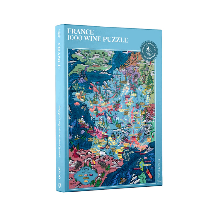 Wein Puzzle - Frankreich