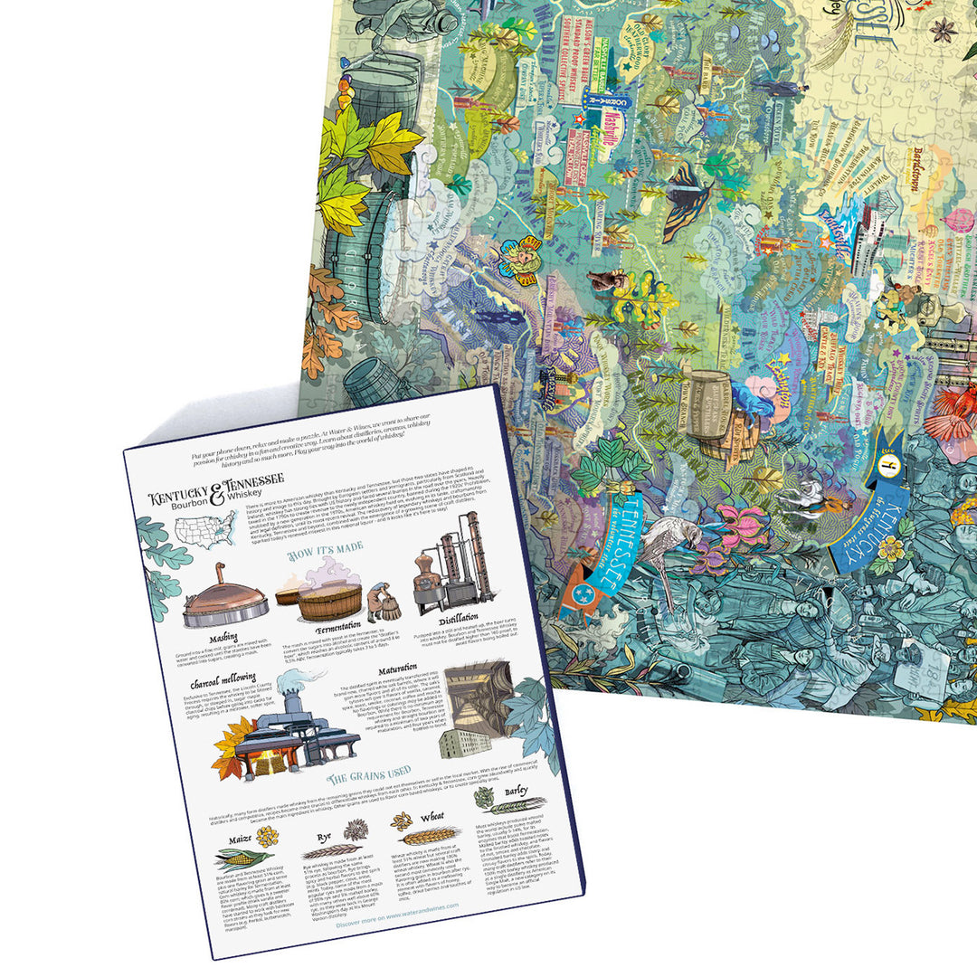 Puzzle-Detailansicht zu US-Whiskey und Bourbon-Tradition (Kentucky).
