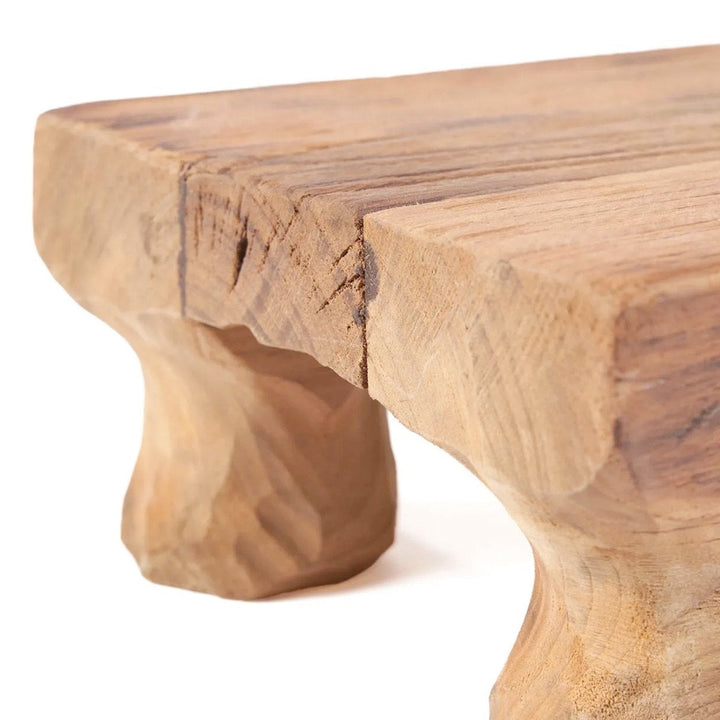 Snacktablett aus Holz mit Beinen