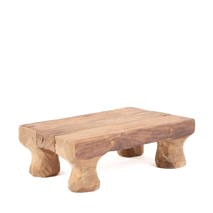 Snacktablett aus Holz mit Beinen