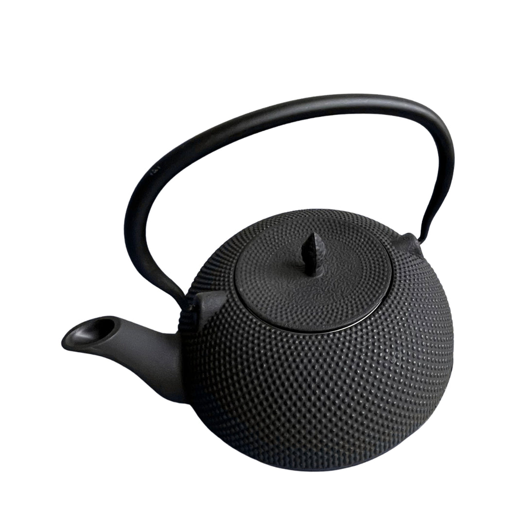 Gusseiserne Teekanne mit Edelstahl-Sieb – Schwarz, 1,8 Liter