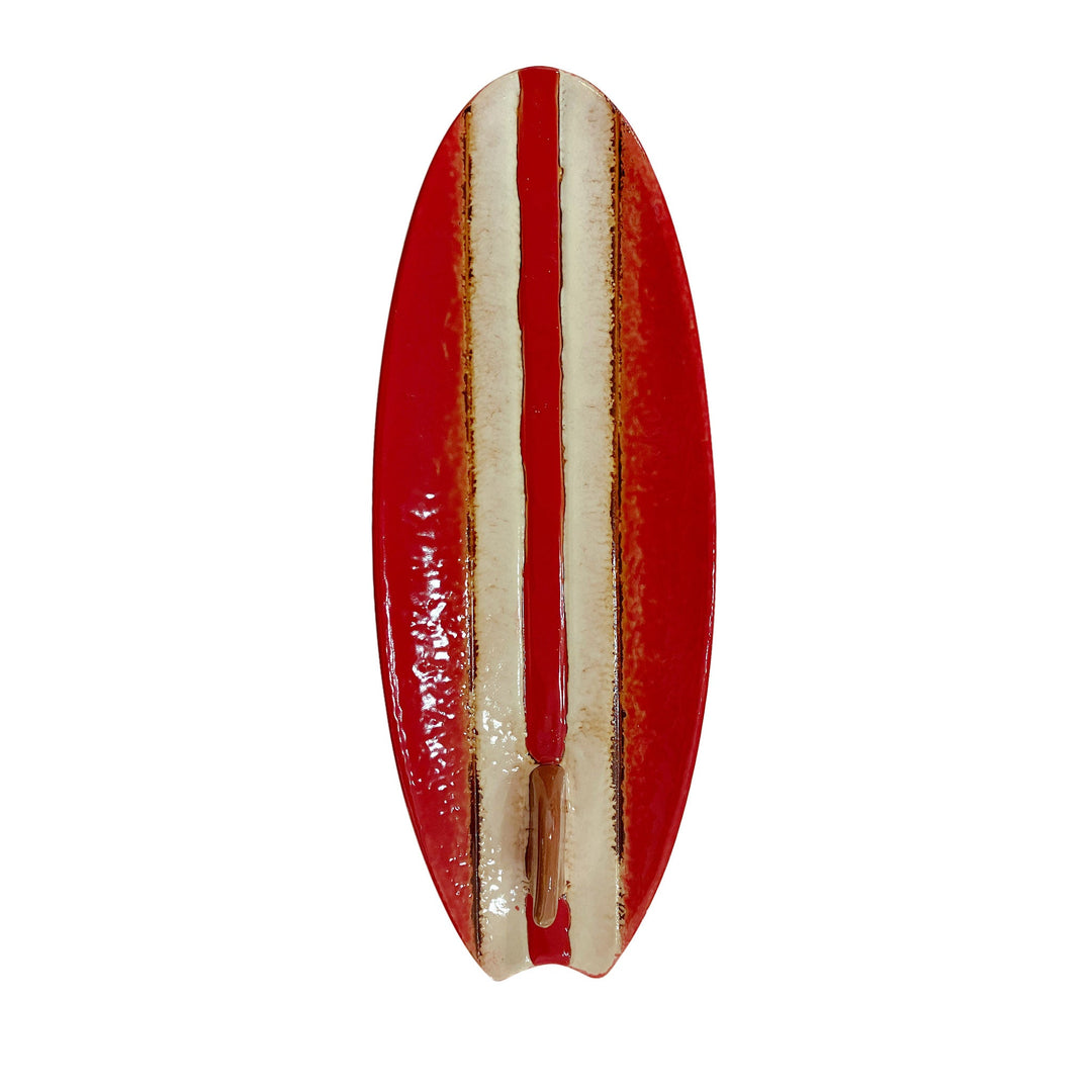 Servierteller mit Surfboard-Motiv - Blau, Rot