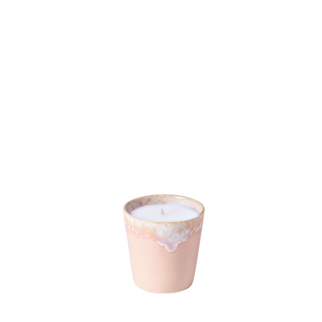 Sojakerze in Espressotasse - Rosa