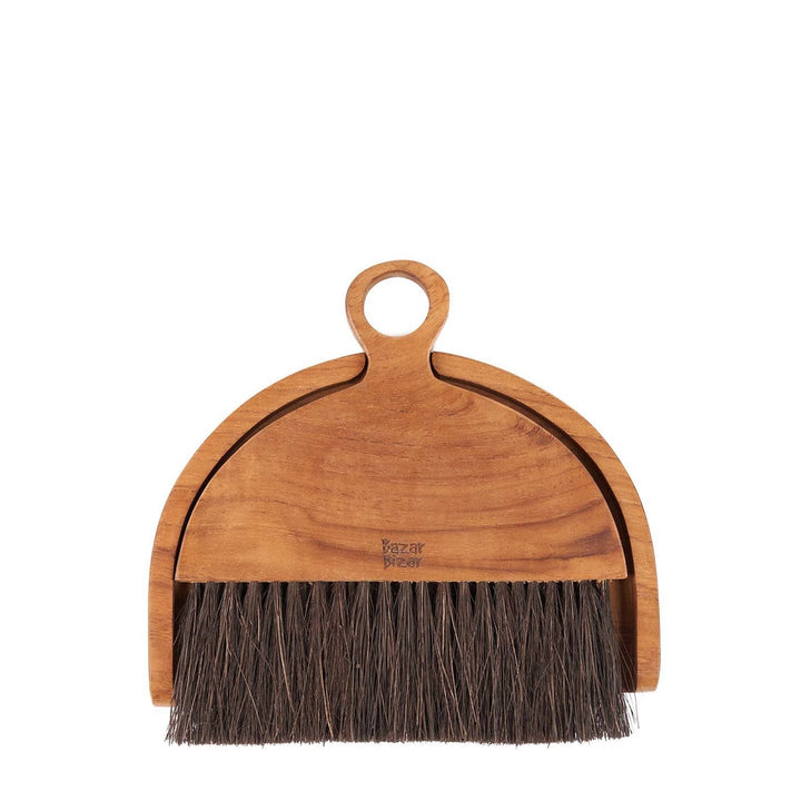 Besen- und Kehrset - Schwarze Borsten