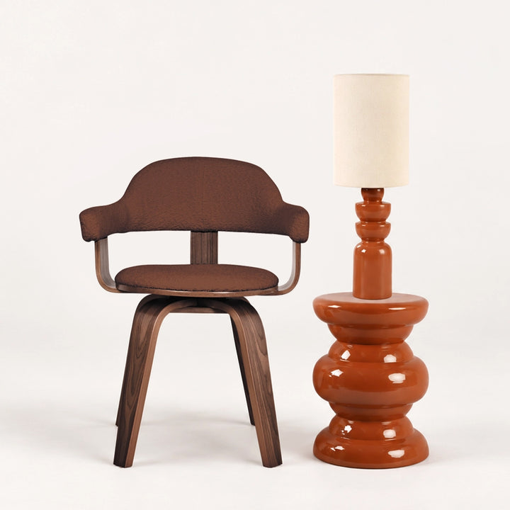 Lampe mit cremefarbenem Schirm - In 6 Farben erhältlich