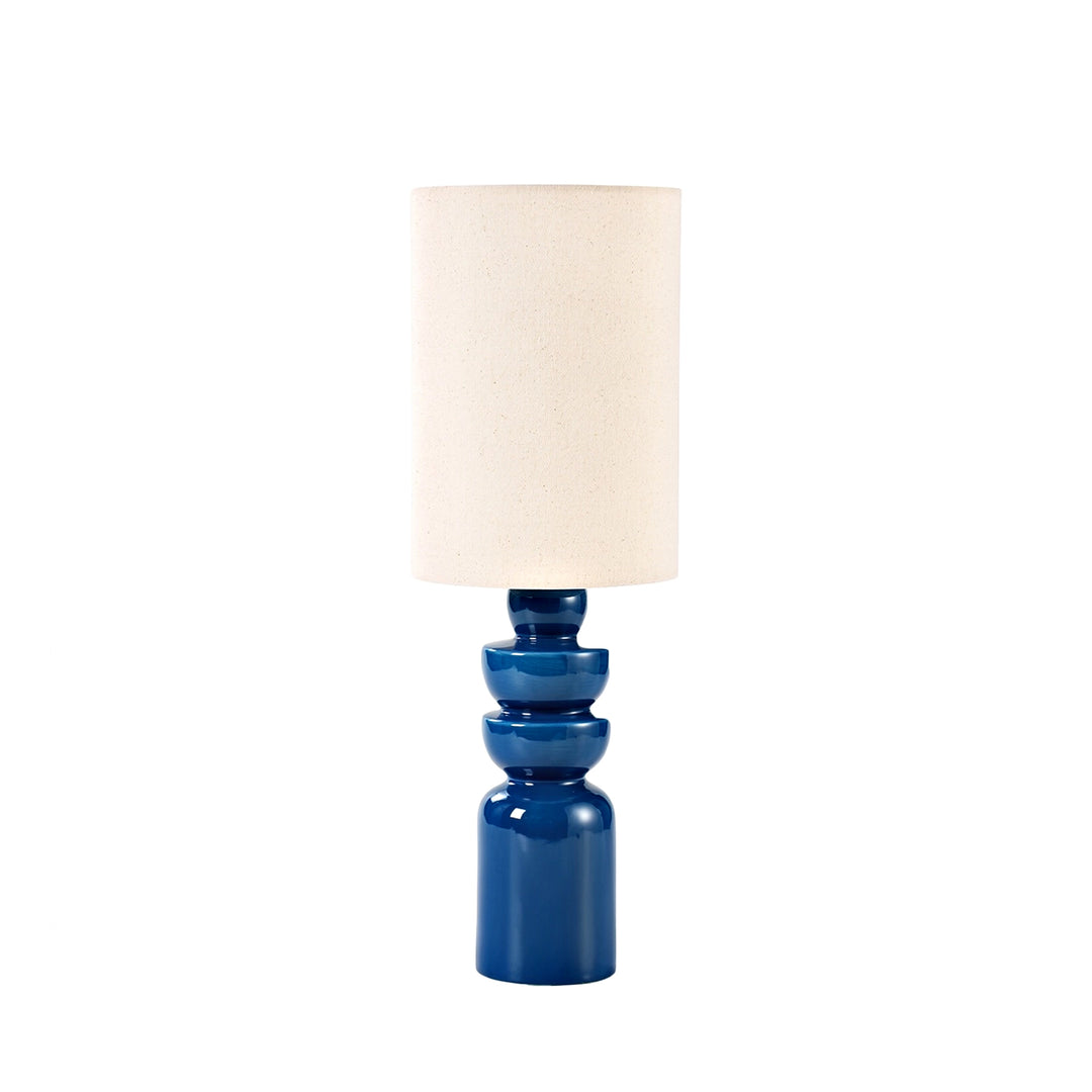Lampe mit cremefarbenem Schirm - In 6 Farben erhältlich