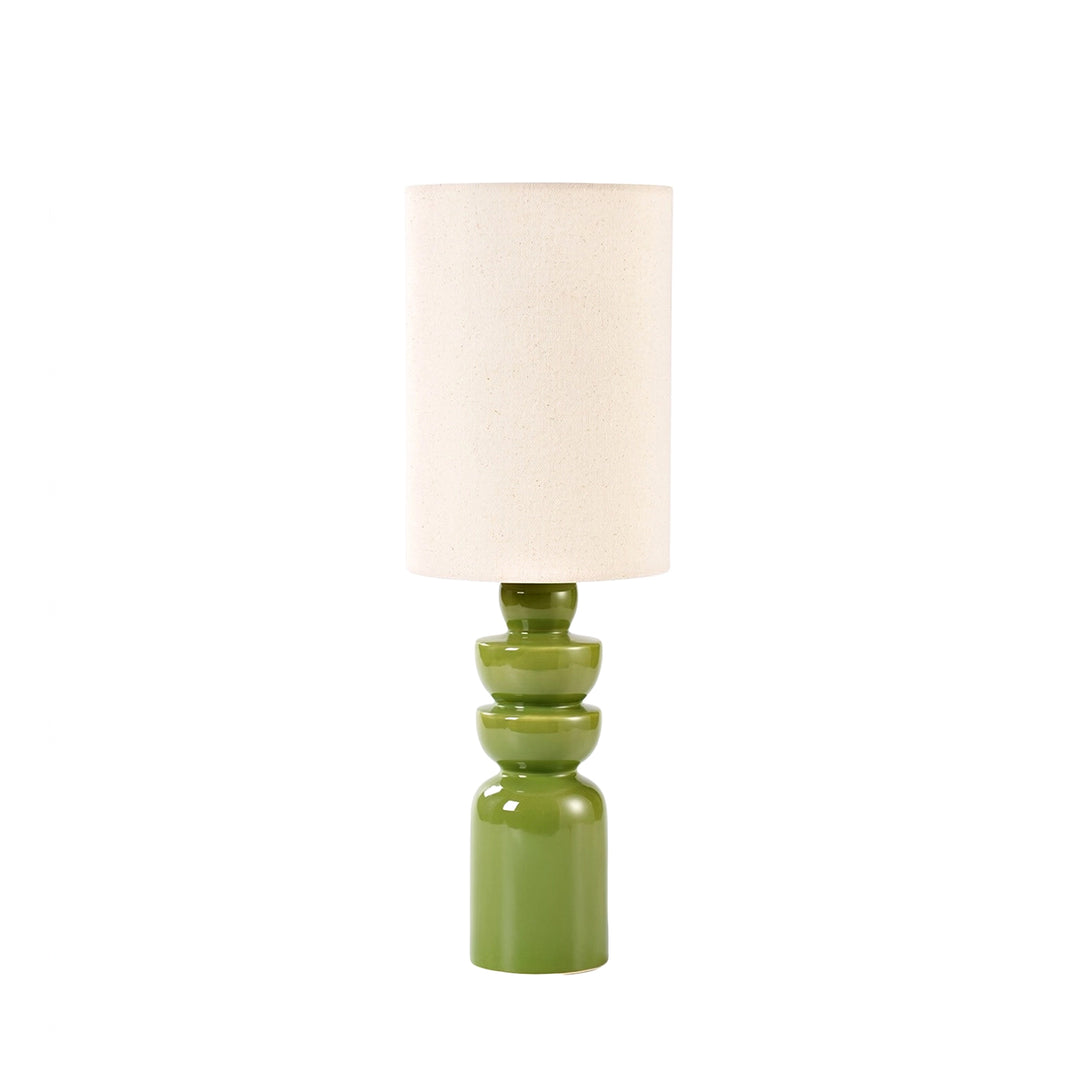Lampe mit cremefarbenem Schirm - In 6 Farben erhältlich