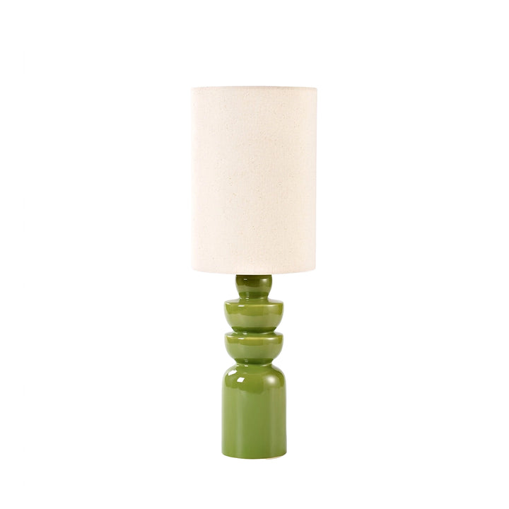 Lampe mit cremefarbenem Schirm - In 6 Farben erhältlich
