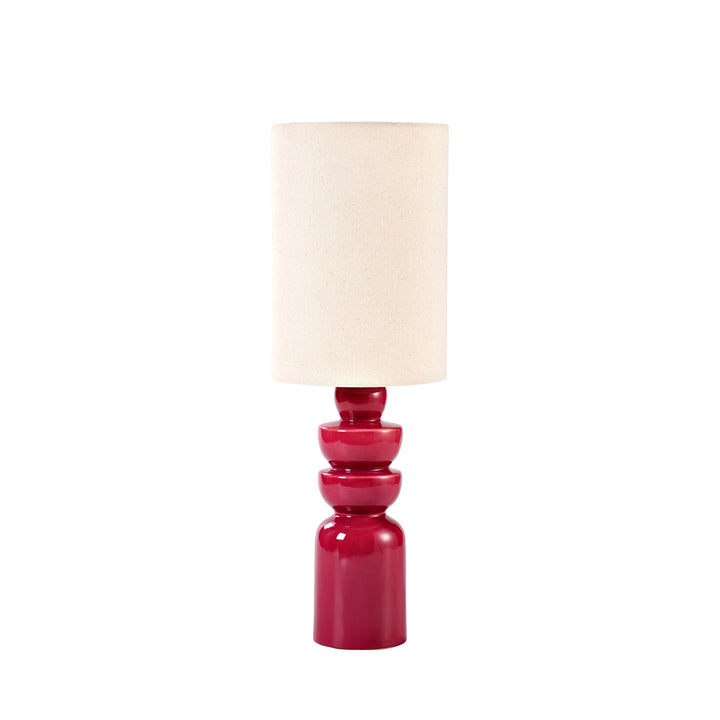 Lampe mit cremefarbenem Schirm - In 6 Farben erhältlich